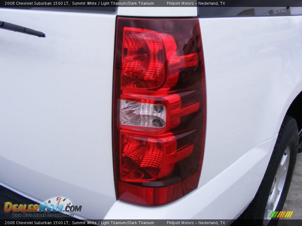 2008 Chevrolet Suburban 1500 LT Summit White / Light Titanium/Dark Titanium Photo #19