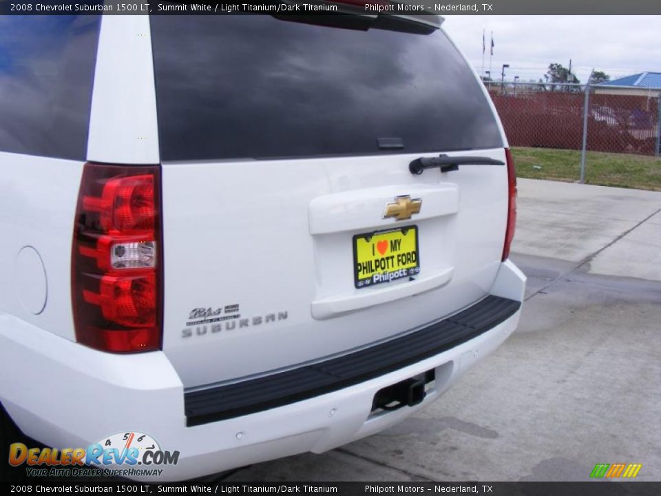 2008 Chevrolet Suburban 1500 LT Summit White / Light Titanium/Dark Titanium Photo #20