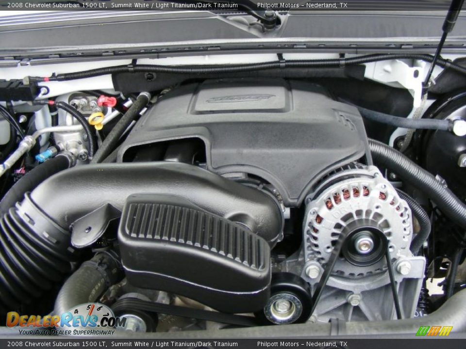 2008 Chevrolet Suburban 1500 LT Summit White / Light Titanium/Dark Titanium Photo #21