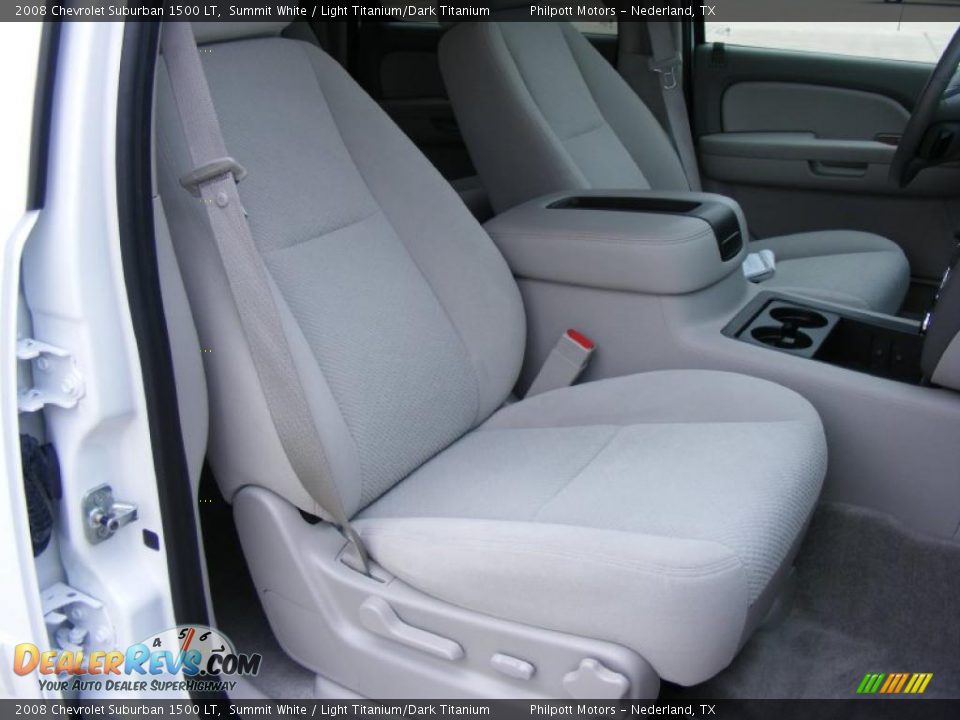 2008 Chevrolet Suburban 1500 LT Summit White / Light Titanium/Dark Titanium Photo #25