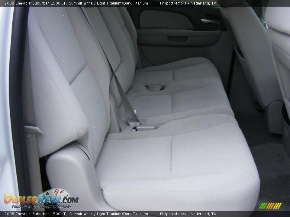 2008 Chevrolet Suburban 1500 LT Summit White / Light Titanium/Dark Titanium Photo #27