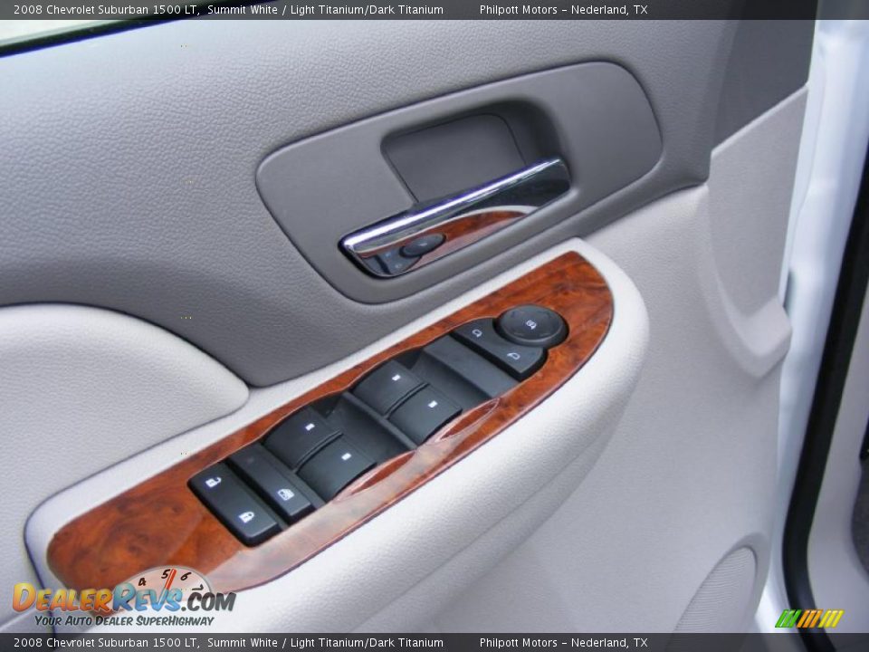 2008 Chevrolet Suburban 1500 LT Summit White / Light Titanium/Dark Titanium Photo #34