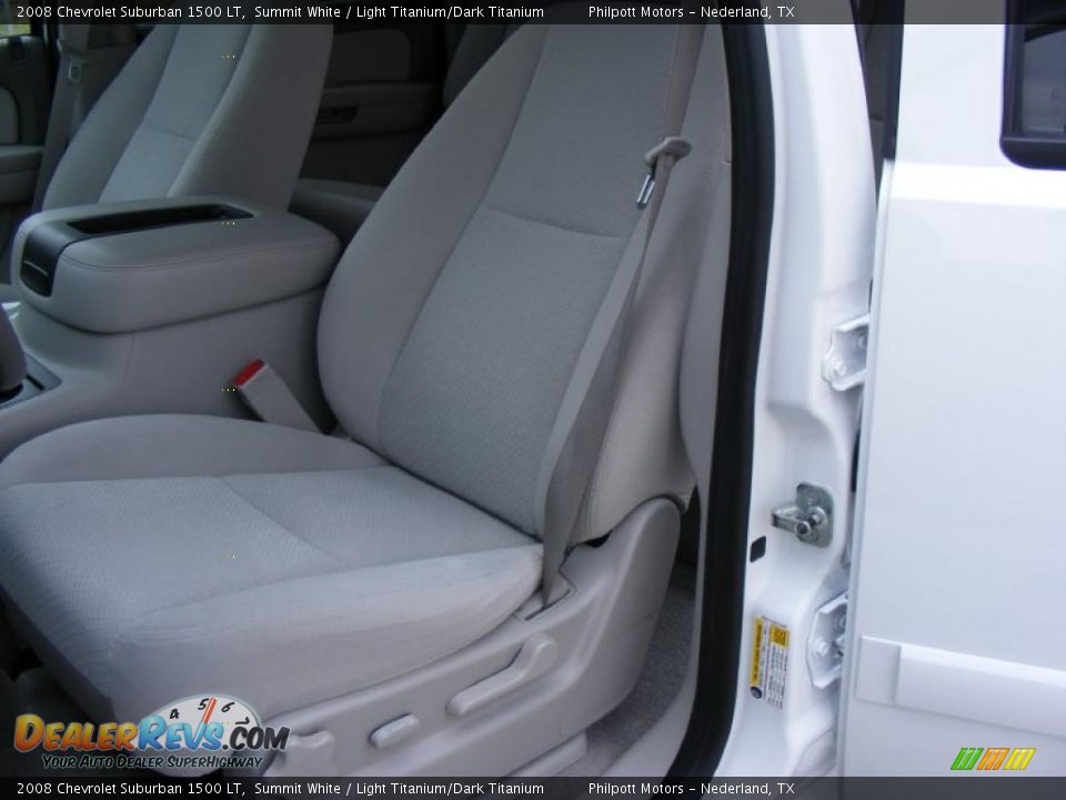 2008 Chevrolet Suburban 1500 LT Summit White / Light Titanium/Dark Titanium Photo #35