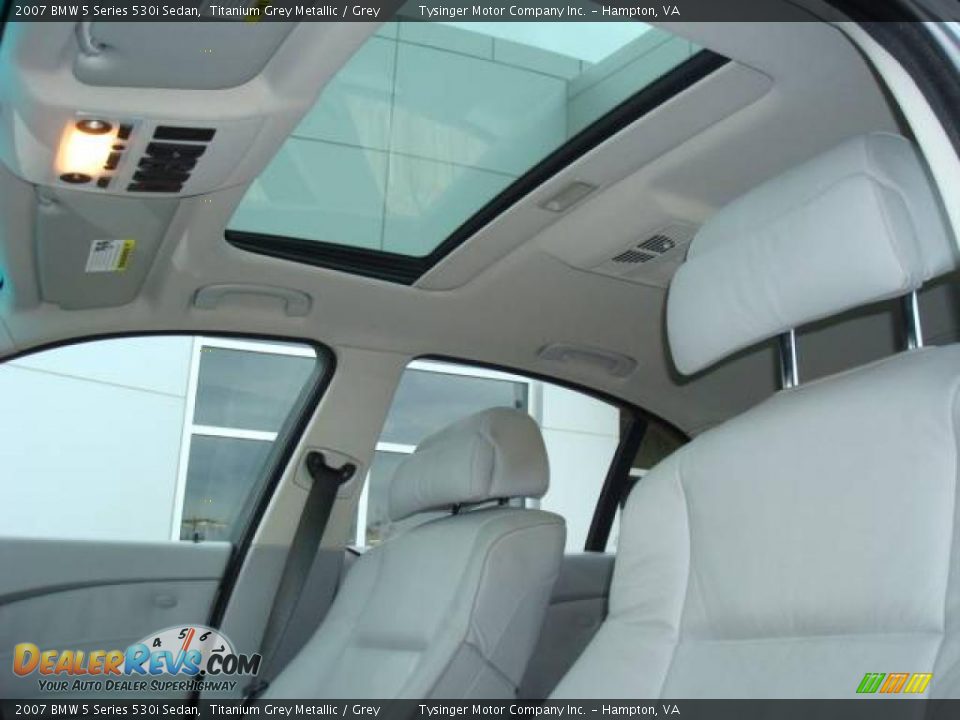 2007 BMW 5 Series 530i Sedan Titanium Grey Metallic / Grey Photo #11