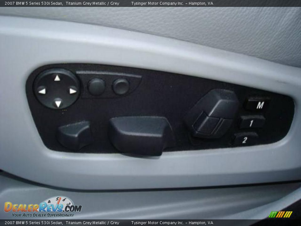 2007 BMW 5 Series 530i Sedan Titanium Grey Metallic / Grey Photo #14