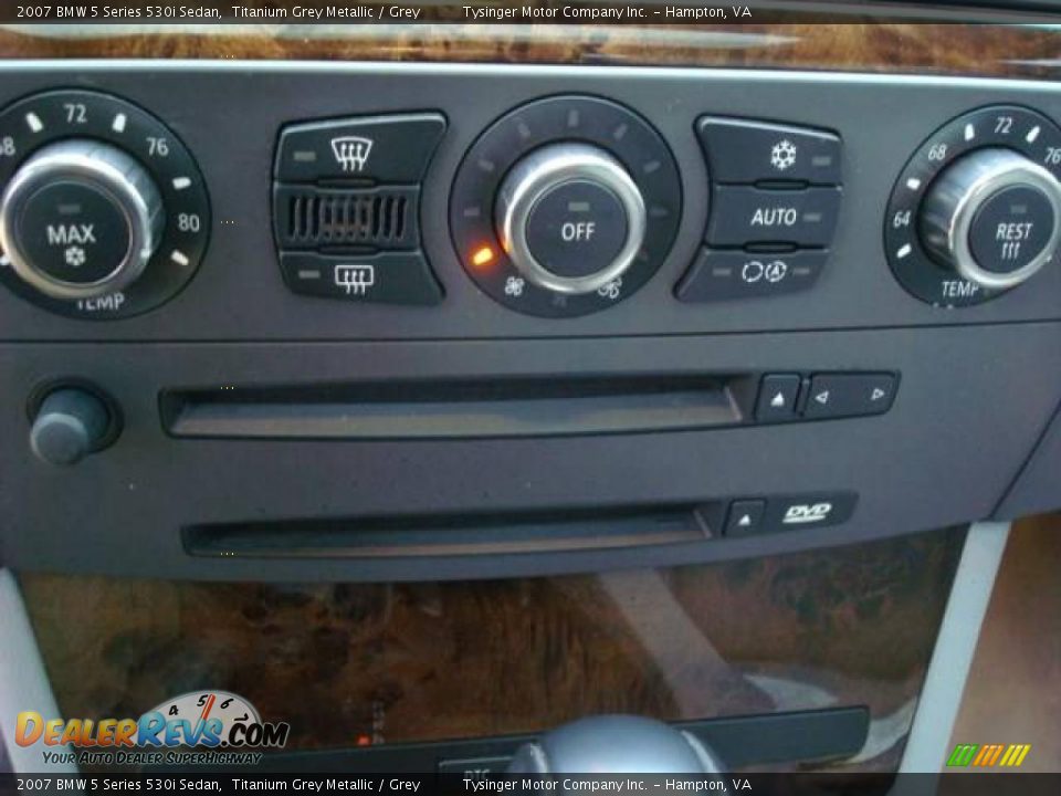2007 BMW 5 Series 530i Sedan Titanium Grey Metallic / Grey Photo #19
