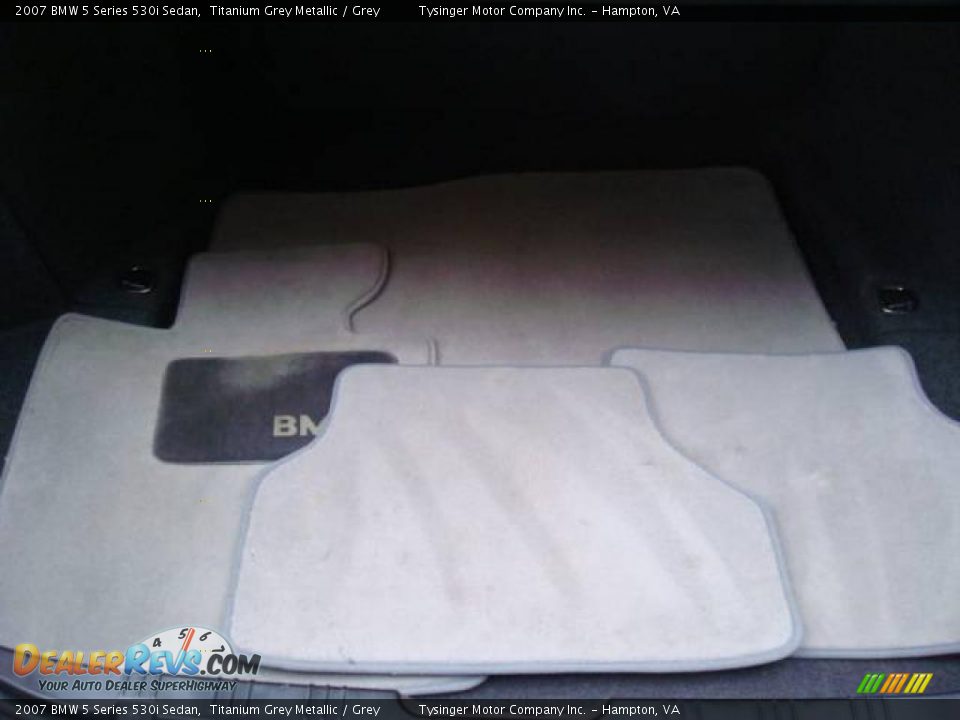 2007 BMW 5 Series 530i Sedan Titanium Grey Metallic / Grey Photo #25