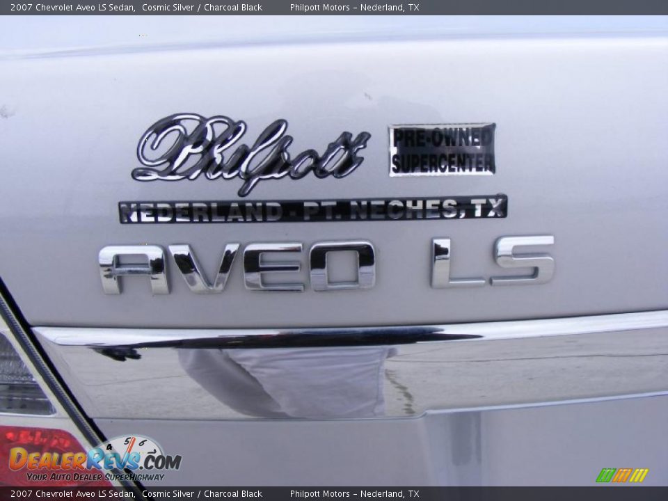 2007 Chevrolet Aveo LS Sedan Cosmic Silver / Charcoal Black Photo #20