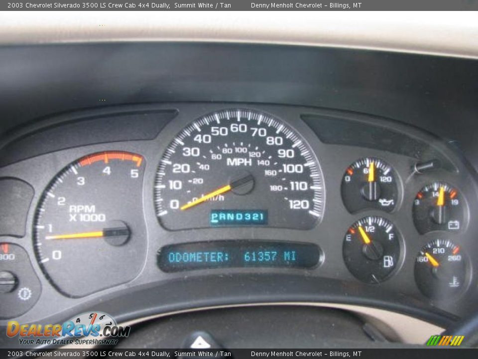 2003 Chevrolet Silverado 3500 LS Crew Cab 4x4 Dually Summit White / Tan Photo #11