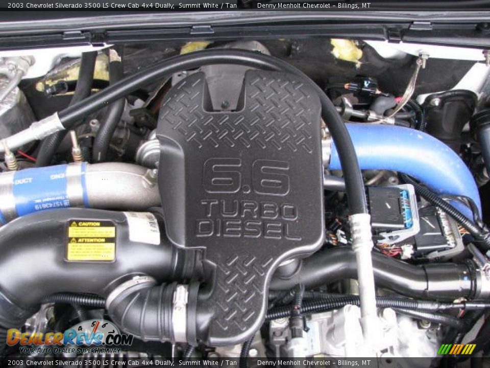 2003 Chevrolet Silverado 3500 LS Crew Cab 4x4 Dually Summit White / Tan Photo #12
