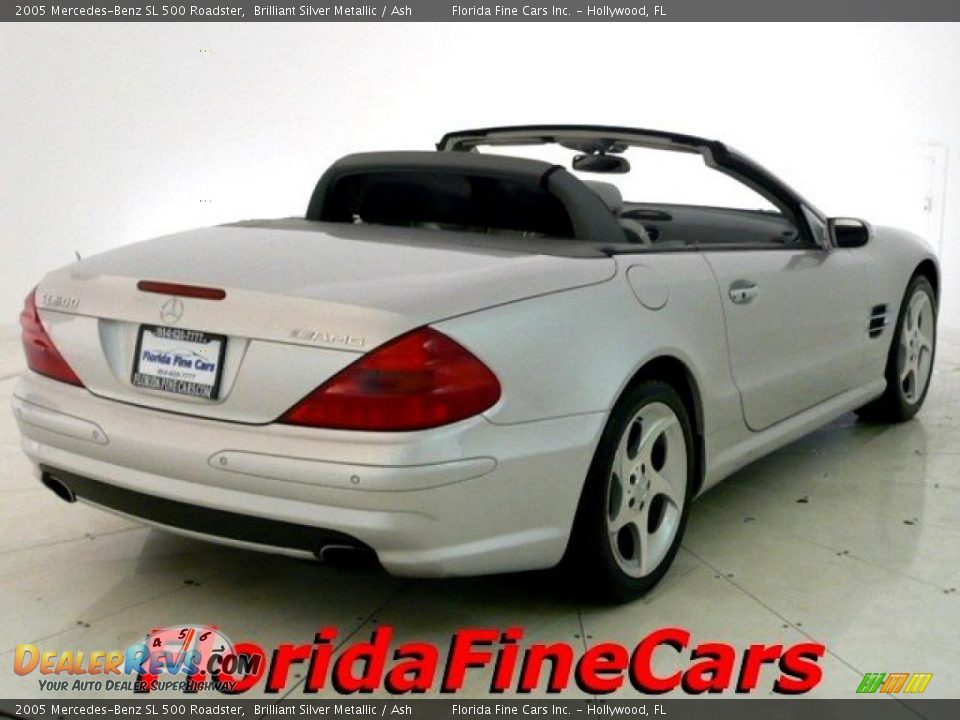 2005 Mercedes-Benz SL 500 Roadster Brilliant Silver Metallic / Ash Photo #2