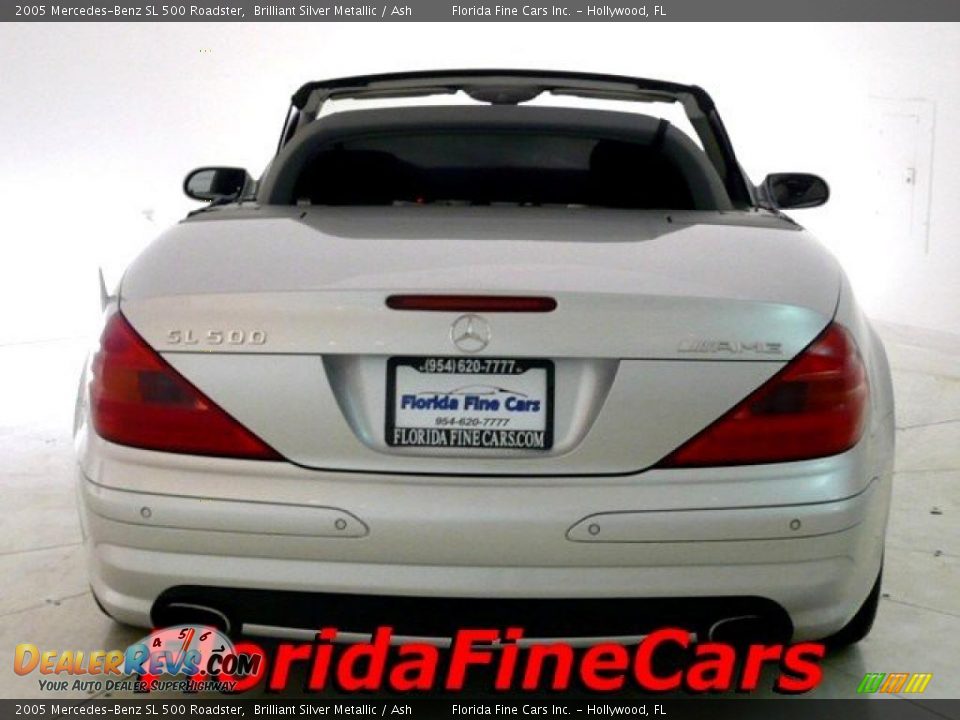 2005 Mercedes-Benz SL 500 Roadster Brilliant Silver Metallic / Ash Photo #6