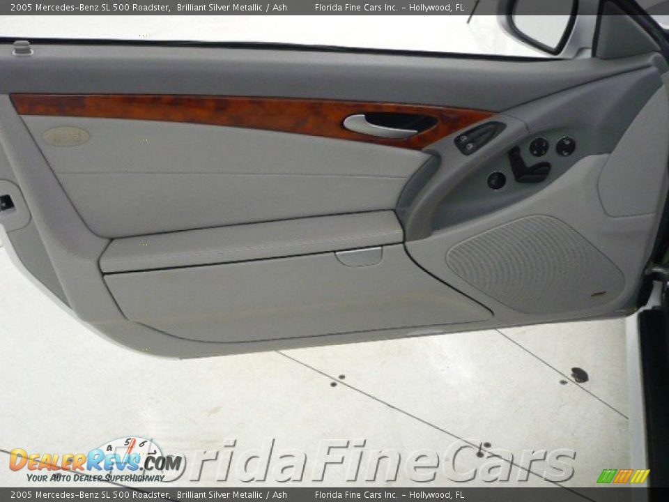 2005 Mercedes-Benz SL 500 Roadster Brilliant Silver Metallic / Ash Photo #12