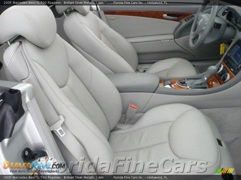 2005 Mercedes-Benz SL 500 Roadster Brilliant Silver Metallic / Ash Photo #14