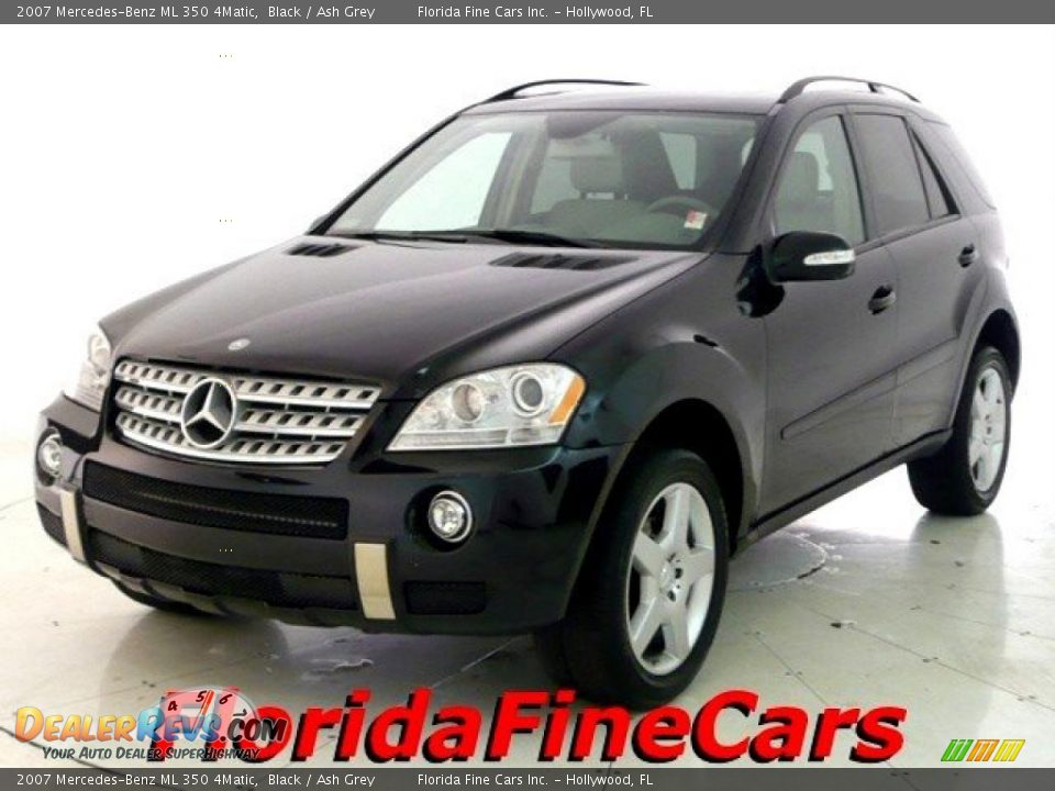 2007 Mercedes-Benz ML 350 4Matic Black / Ash Grey Photo #1