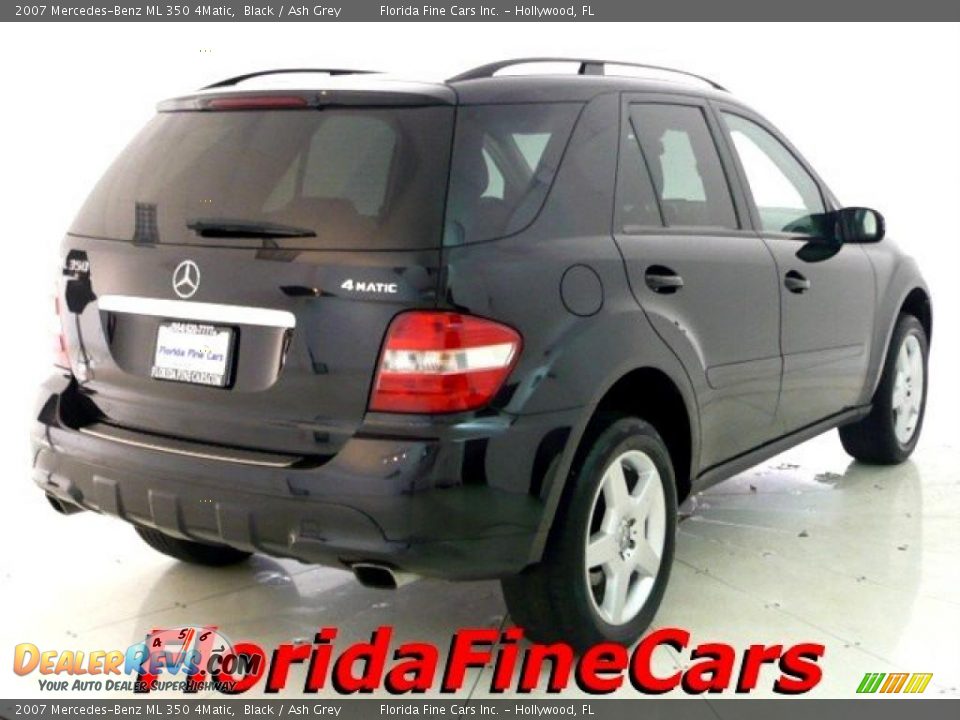 2007 Mercedes-Benz ML 350 4Matic Black / Ash Grey Photo #2