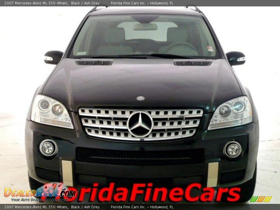 2007 Mercedes-Benz ML 350 4Matic Black / Ash Grey Photo #5