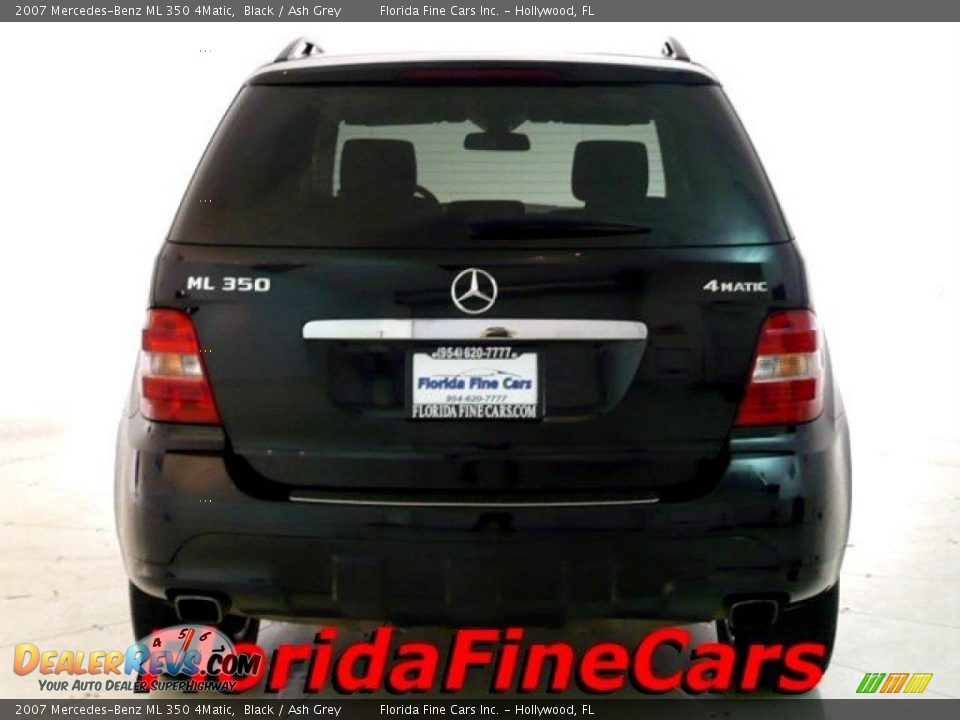 2007 Mercedes-Benz ML 350 4Matic Black / Ash Grey Photo #6