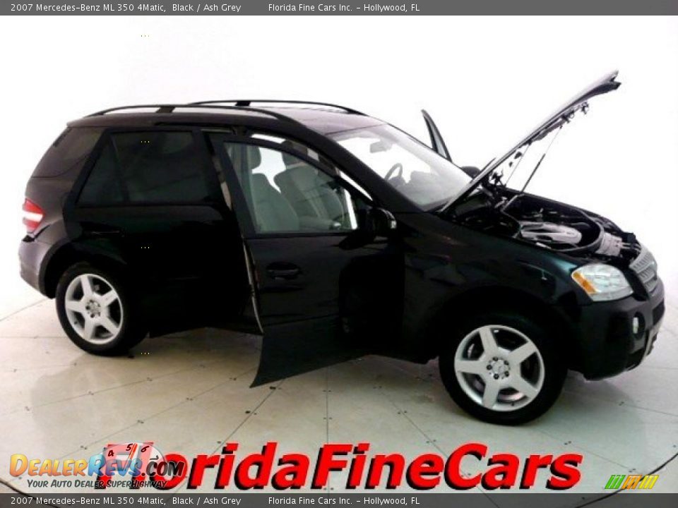 2007 Mercedes-Benz ML 350 4Matic Black / Ash Grey Photo #7
