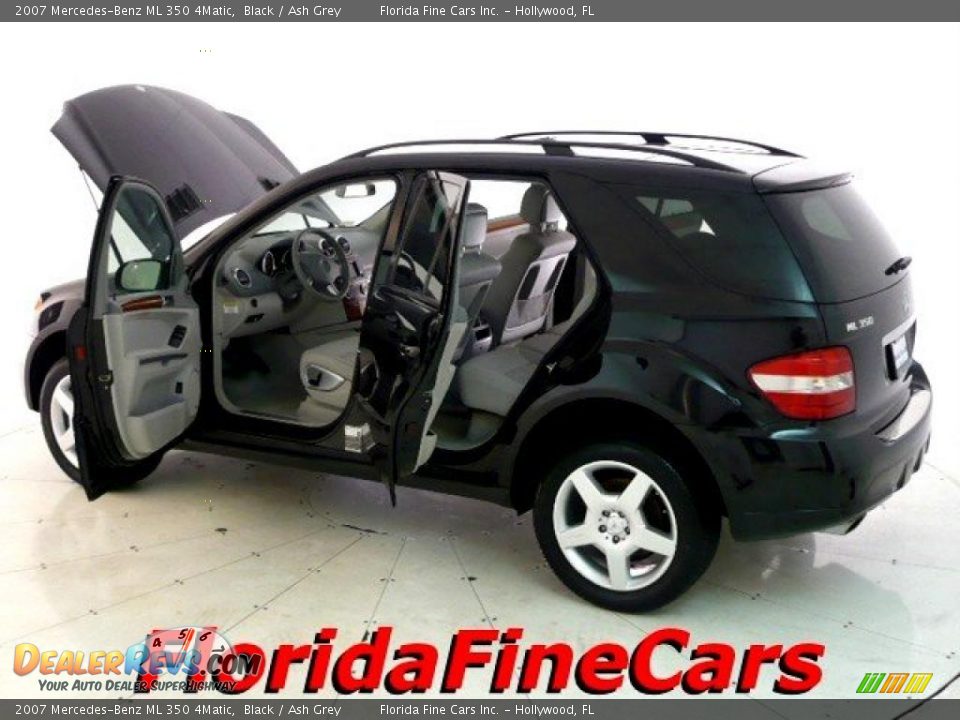 2007 Mercedes-Benz ML 350 4Matic Black / Ash Grey Photo #8
