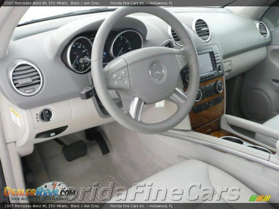 2007 Mercedes-Benz ML 350 4Matic Black / Ash Grey Photo #12