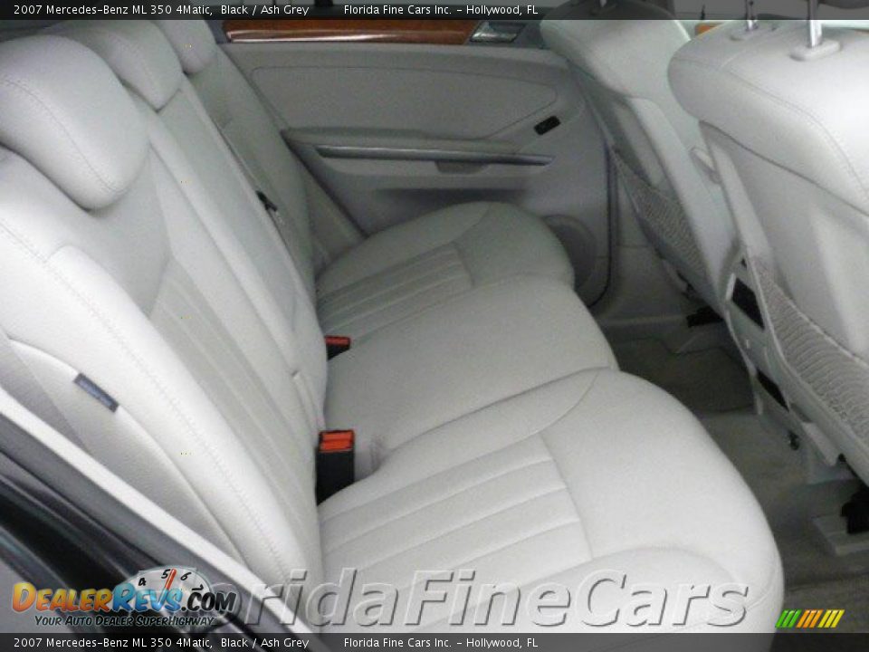2007 Mercedes-Benz ML 350 4Matic Black / Ash Grey Photo #14
