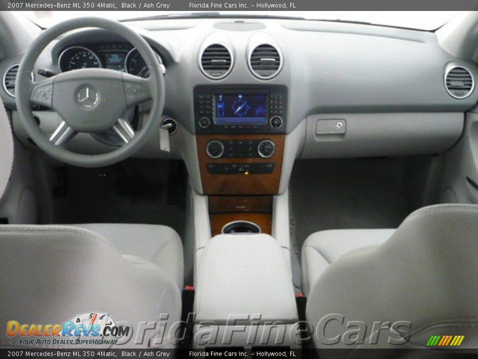 2007 Mercedes-Benz ML 350 4Matic Black / Ash Grey Photo #15