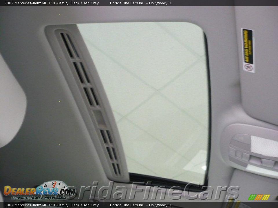 2007 Mercedes-Benz ML 350 4Matic Black / Ash Grey Photo #18