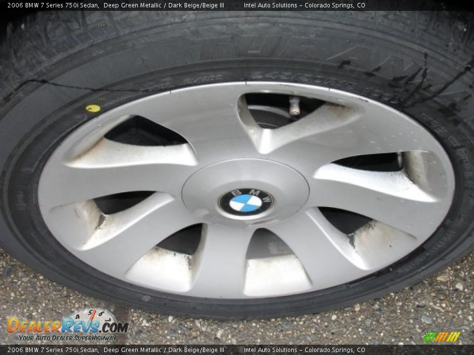2006 BMW 7 Series 750i Sedan Deep Green Metallic / Dark Beige/Beige III Photo #9
