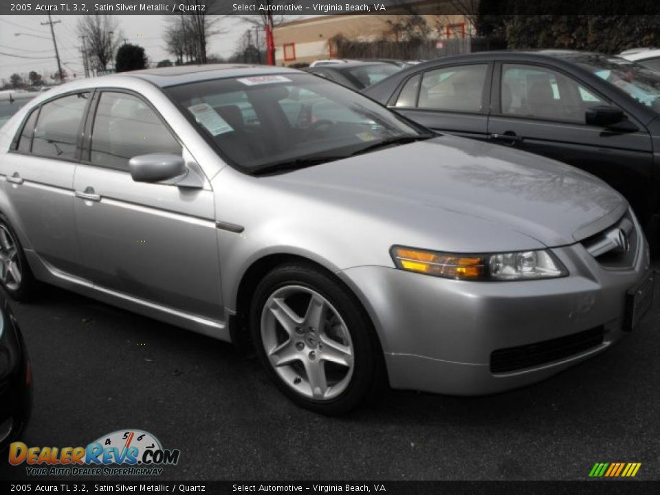 2005 Acura TL 3.2 Satin Silver Metallic / Quartz Photo #2