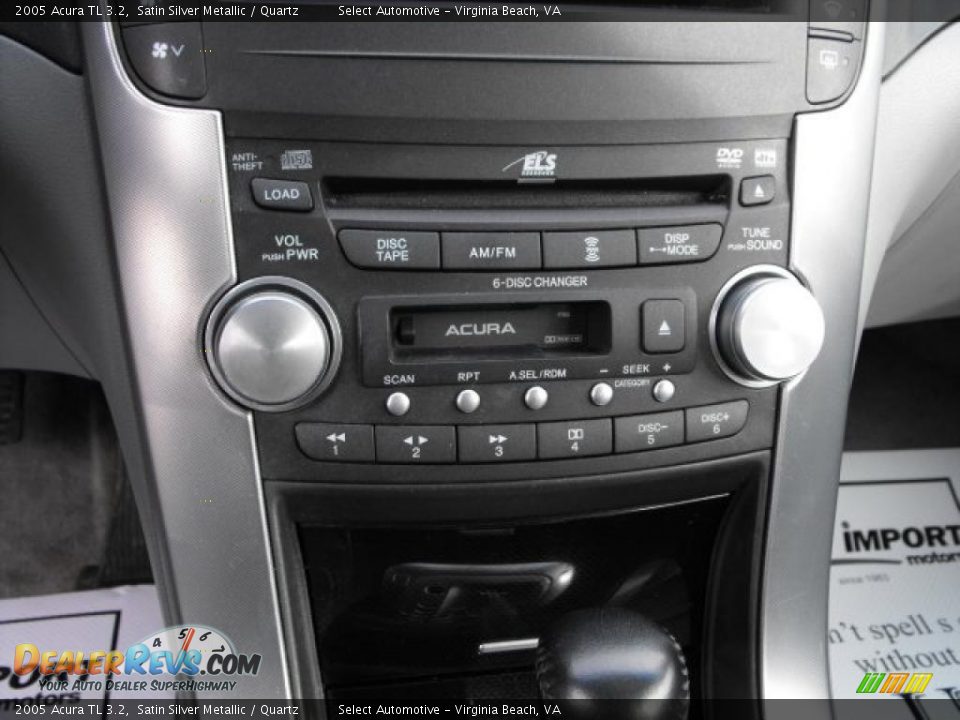2005 Acura TL 3.2 Satin Silver Metallic / Quartz Photo #16