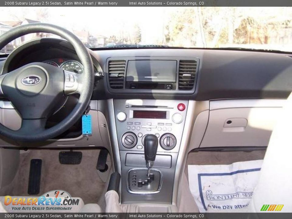 2008 Subaru Legacy 2.5i Sedan Satin White Pearl / Warm Ivory Photo #5