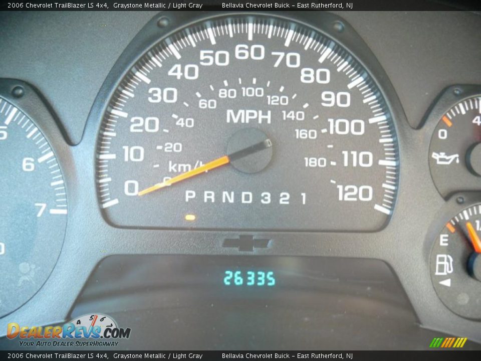 2006 Chevrolet TrailBlazer LS 4x4 Graystone Metallic / Light Gray Photo #11