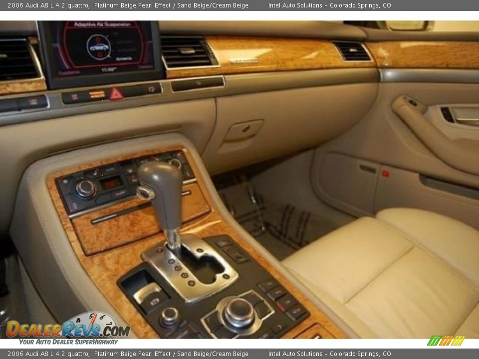 2006 Audi A8 L 4.2 quattro Platinum Beige Pearl Effect / Sand Beige/Cream Beige Photo #10