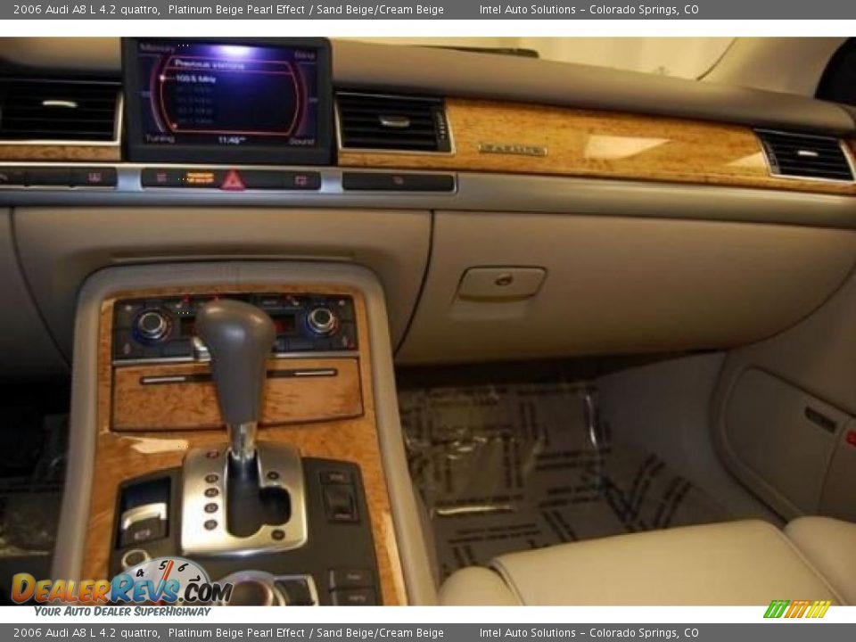 2006 Audi A8 L 4.2 quattro Platinum Beige Pearl Effect / Sand Beige/Cream Beige Photo #13