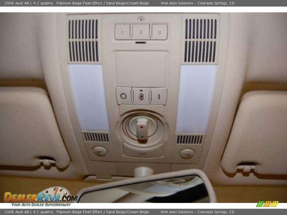 2006 Audi A8 L 4.2 quattro Platinum Beige Pearl Effect / Sand Beige/Cream Beige Photo #15