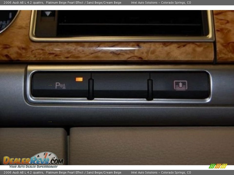 2006 Audi A8 L 4.2 quattro Platinum Beige Pearl Effect / Sand Beige/Cream Beige Photo #16