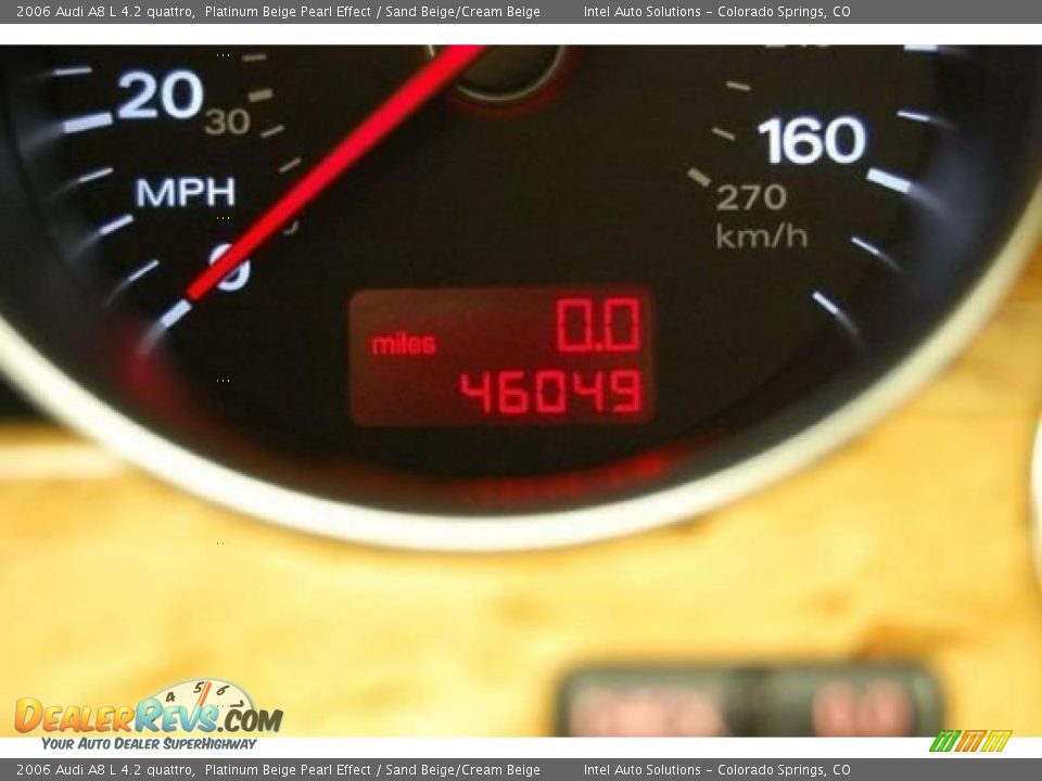 2006 Audi A8 L 4.2 quattro Platinum Beige Pearl Effect / Sand Beige/Cream Beige Photo #17
