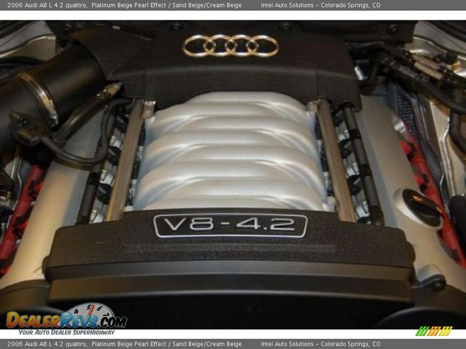 2006 Audi A8 L 4.2 quattro Platinum Beige Pearl Effect / Sand Beige/Cream Beige Photo #19