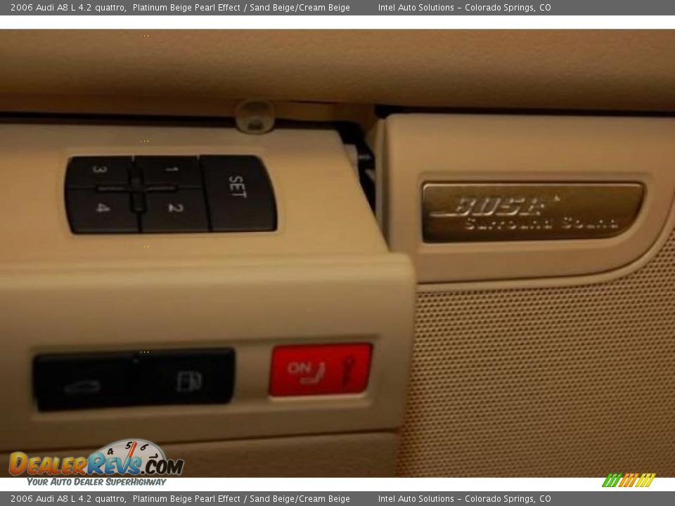 2006 Audi A8 L 4.2 quattro Platinum Beige Pearl Effect / Sand Beige/Cream Beige Photo #22