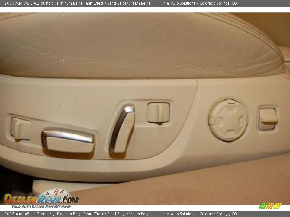 2006 Audi A8 L 4.2 quattro Platinum Beige Pearl Effect / Sand Beige/Cream Beige Photo #24