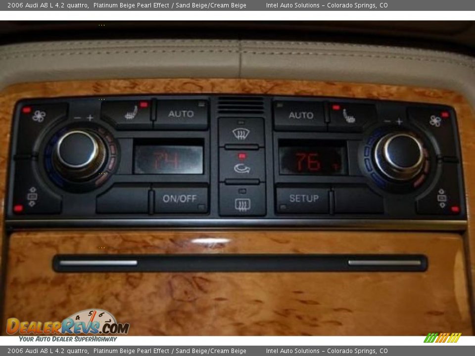 2006 Audi A8 L 4.2 quattro Platinum Beige Pearl Effect / Sand Beige/Cream Beige Photo #25