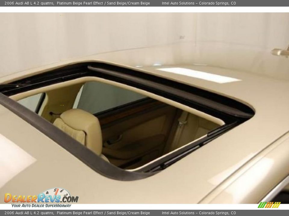 2006 Audi A8 L 4.2 quattro Platinum Beige Pearl Effect / Sand Beige/Cream Beige Photo #26