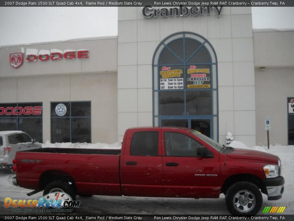 2007 Dodge Ram 1500 SLT Quad Cab 4x4 Flame Red / Medium Slate Gray Photo #1