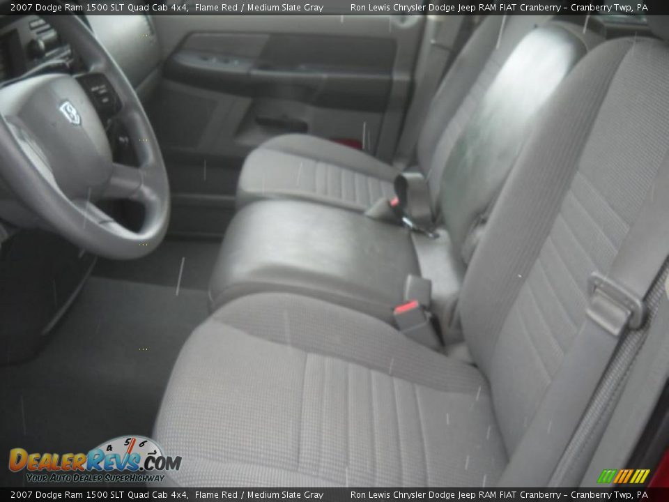 2007 Dodge Ram 1500 SLT Quad Cab 4x4 Flame Red / Medium Slate Gray Photo #8
