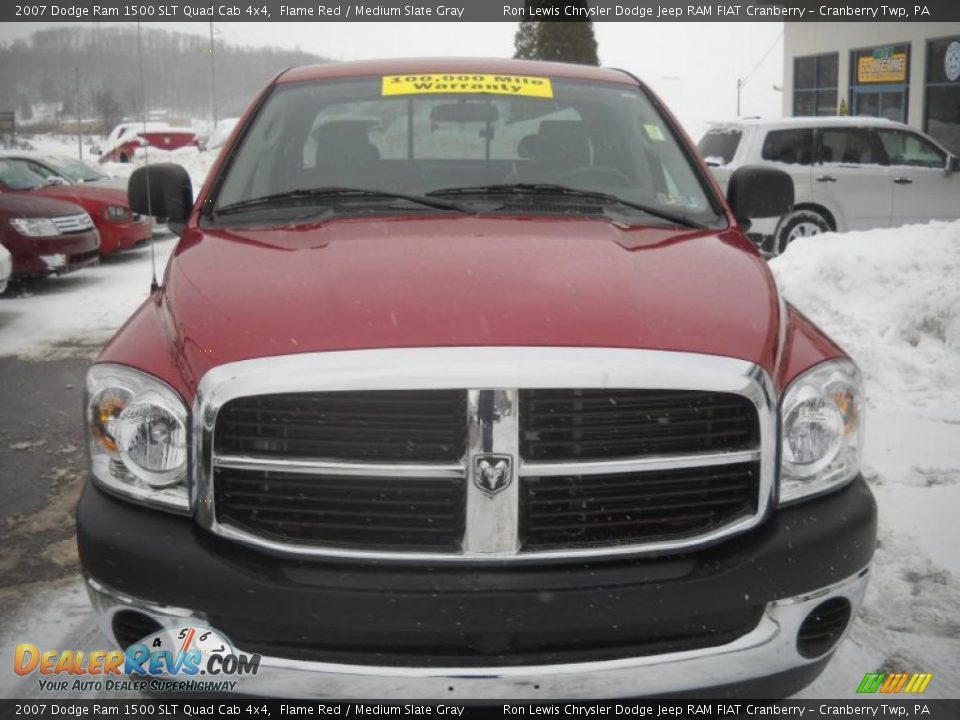 2007 Dodge Ram 1500 SLT Quad Cab 4x4 Flame Red / Medium Slate Gray Photo #19