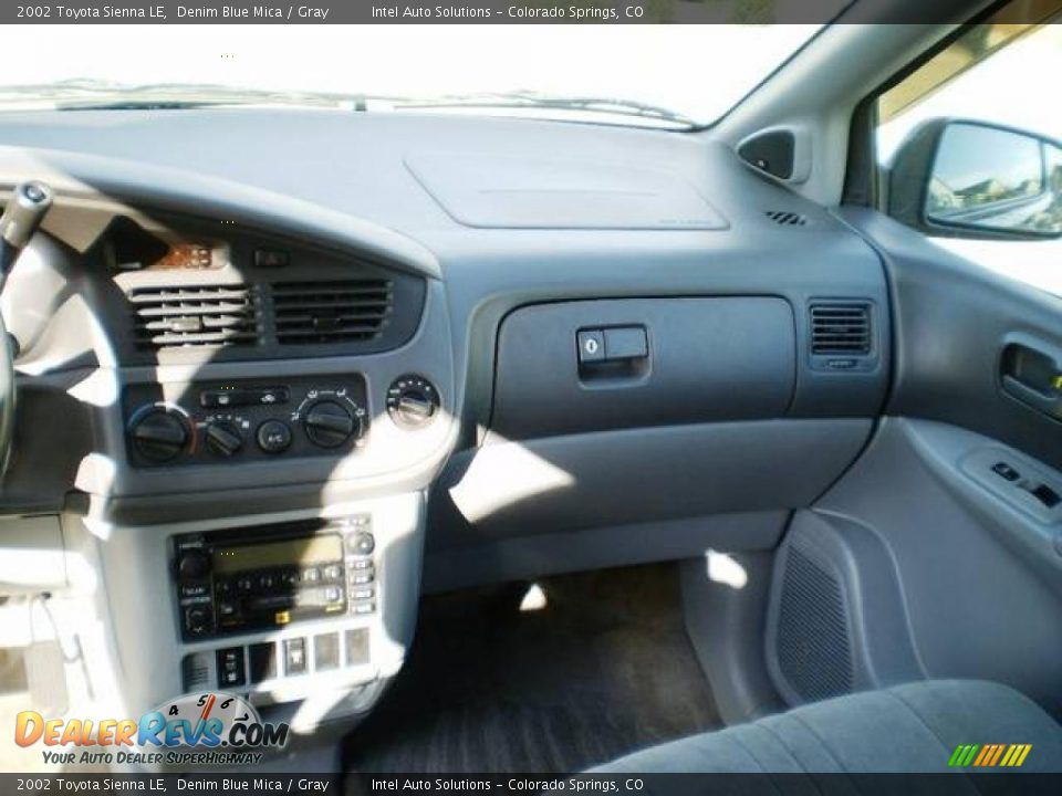 2002 Toyota Sienna LE Denim Blue Mica / Gray Photo #13