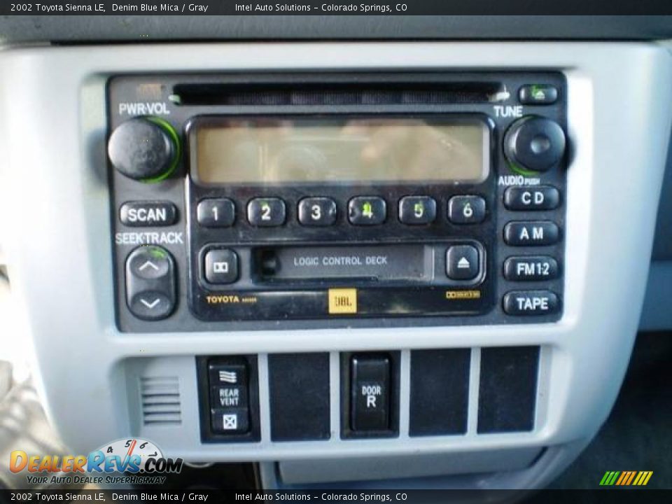 2002 Toyota Sienna LE Denim Blue Mica / Gray Photo #15