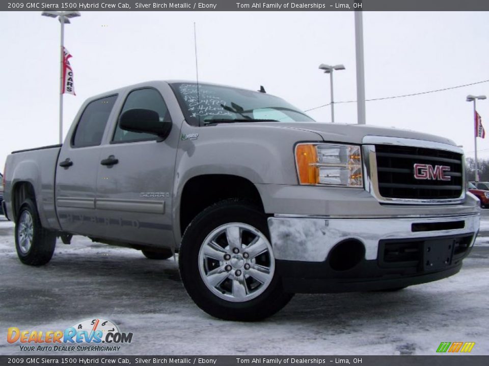 2009 GMC Sierra 1500 Hybrid Crew Cab Silver Birch Metallic / Ebony Photo #1