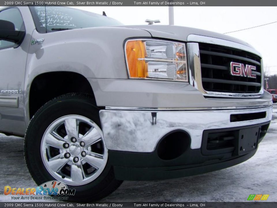 2009 GMC Sierra 1500 Hybrid Crew Cab Silver Birch Metallic / Ebony Photo #2